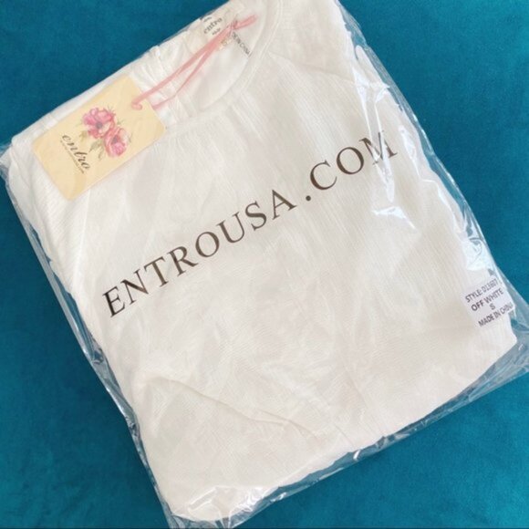 Entro | Elizabeth Tiered Puff Bubble Sleeve Dress White Layered Bohemian Small - Picture 14 of 15